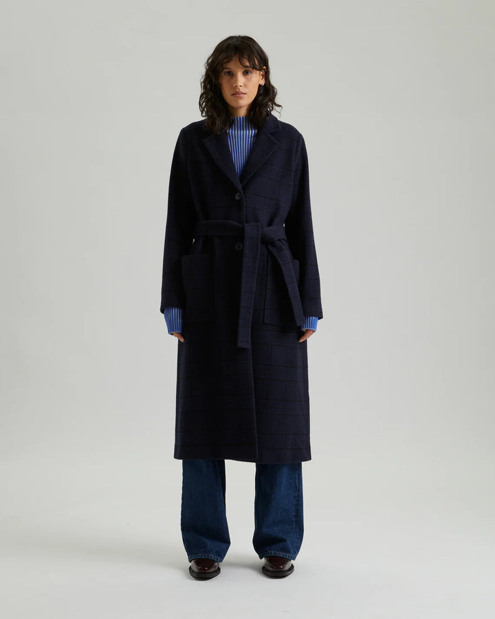 Harper - schwarz marineblau kariert