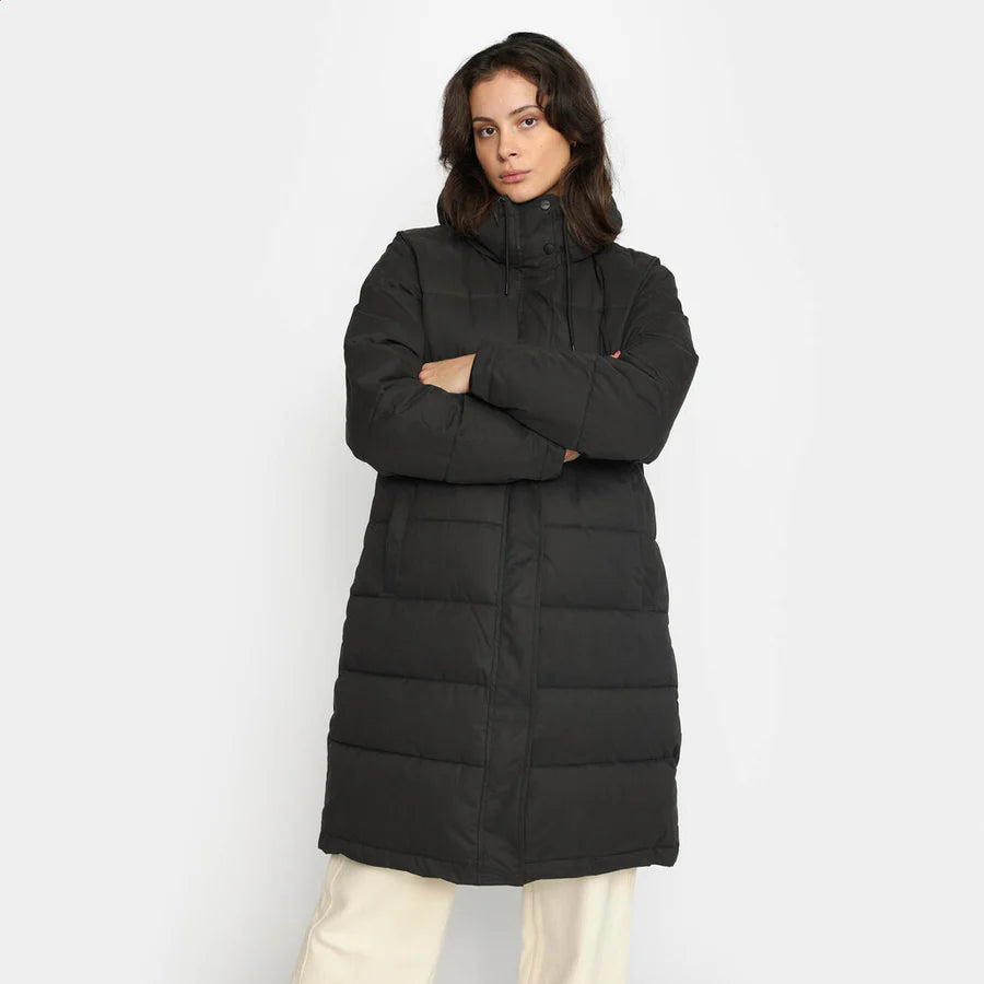 Hooded Puffer Coat - black