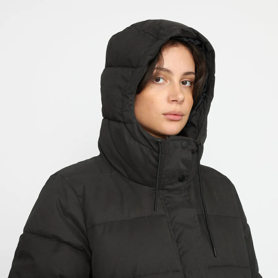 Hooded Puffer Coat - black