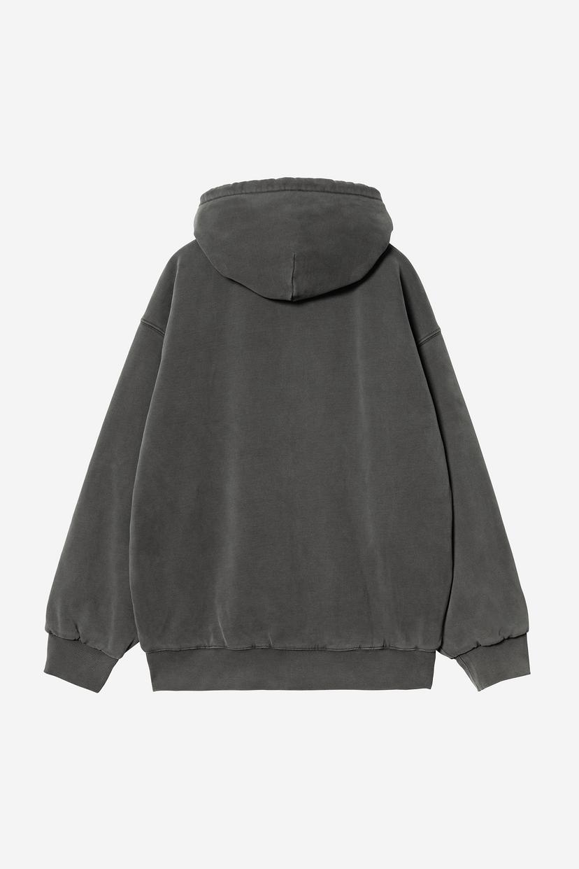 Hooded Vista Jacket Black garment dyed