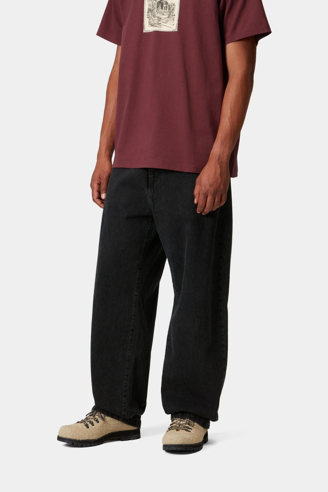 Landon Pant 100 % Cotton Black stone wash