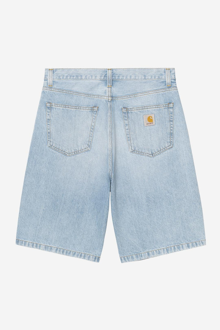 Landon Short Blue heavy worn bleached no length