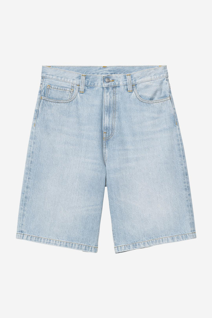 Landon Short Blue heavy worn bleached no length