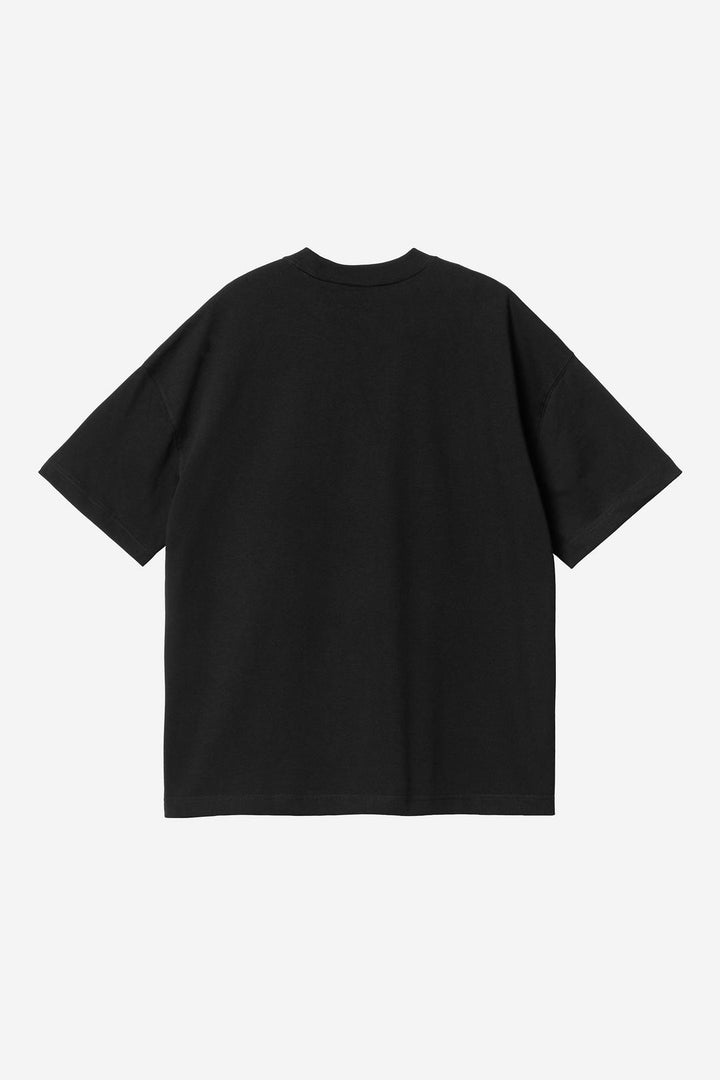 S/S Link Script T-Shirt Black / White