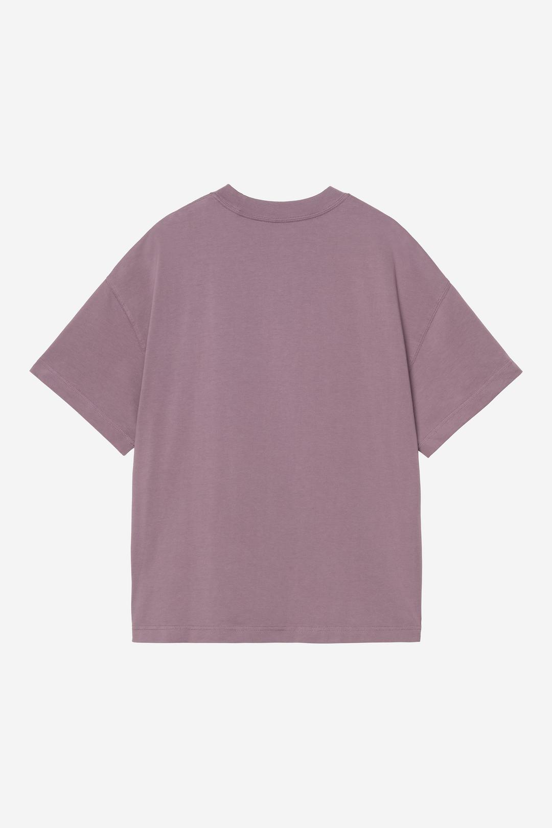 S/S Link Script T-Shirt Phlox / White