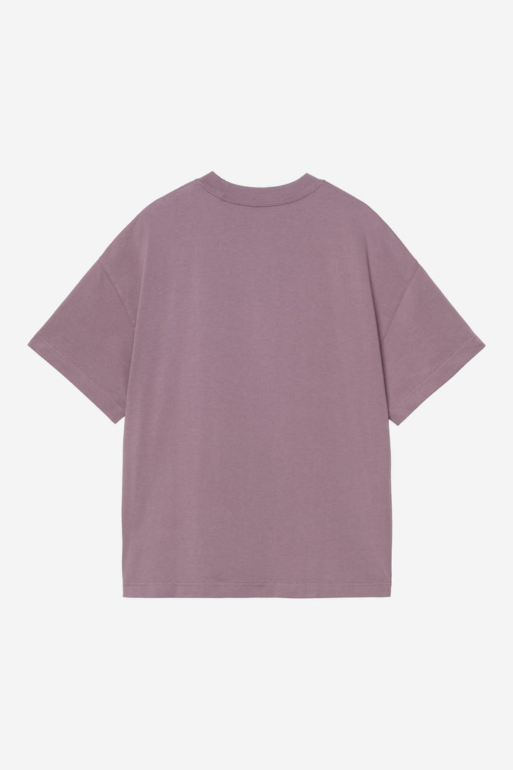 S/S Link Script T-Shirt Phlox / White