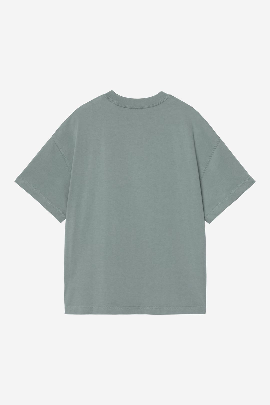 S/S Link Script T-Shirt Velvet Green / White