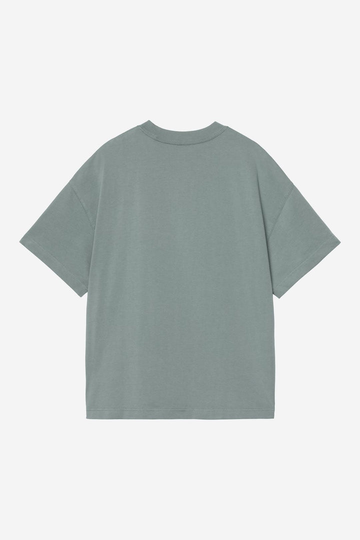 S/S Link Script T-Shirt Velvet Green / White