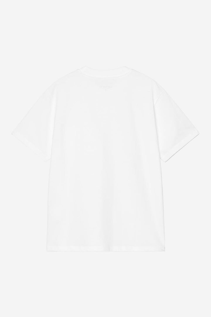 W' S/S Pocket Heart T-Shirt White / Red