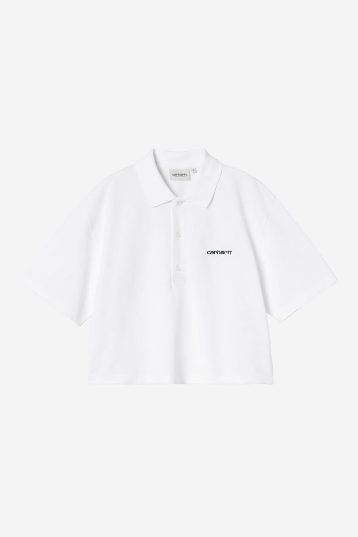 W' S/S Carhartt Script Polo TS White / Black