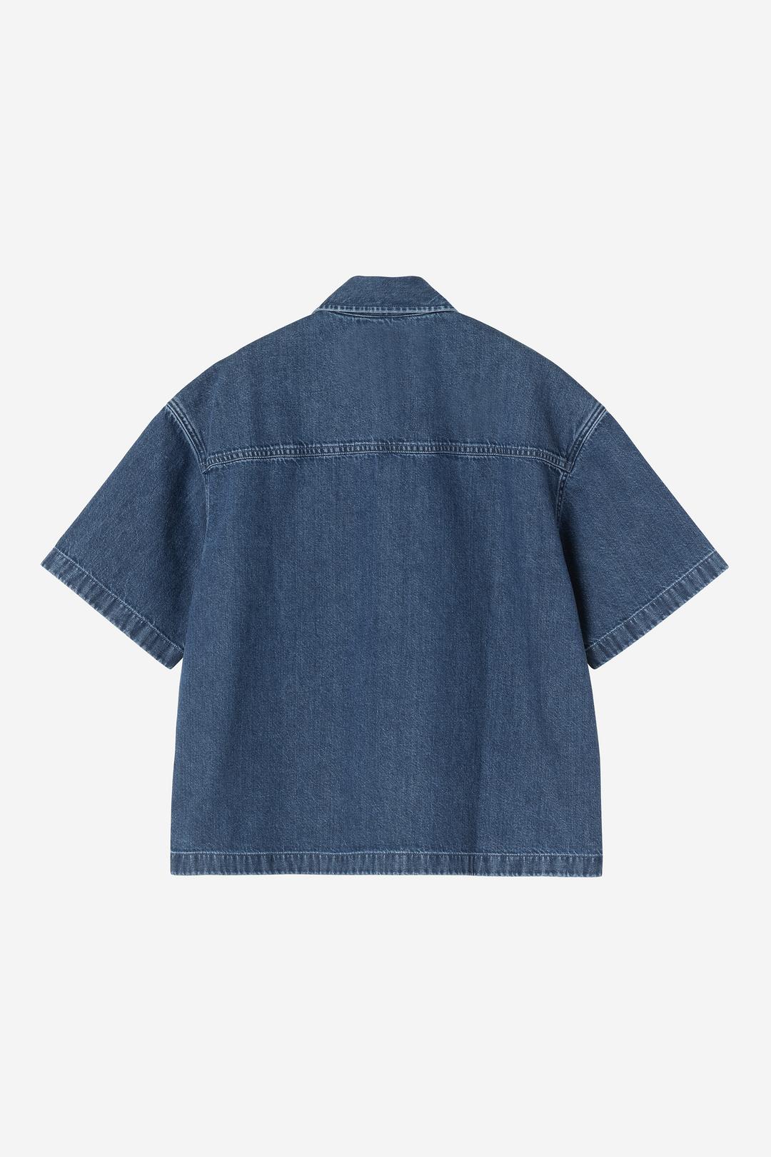 W' S/S Lovilia Shirt Blue stone washed