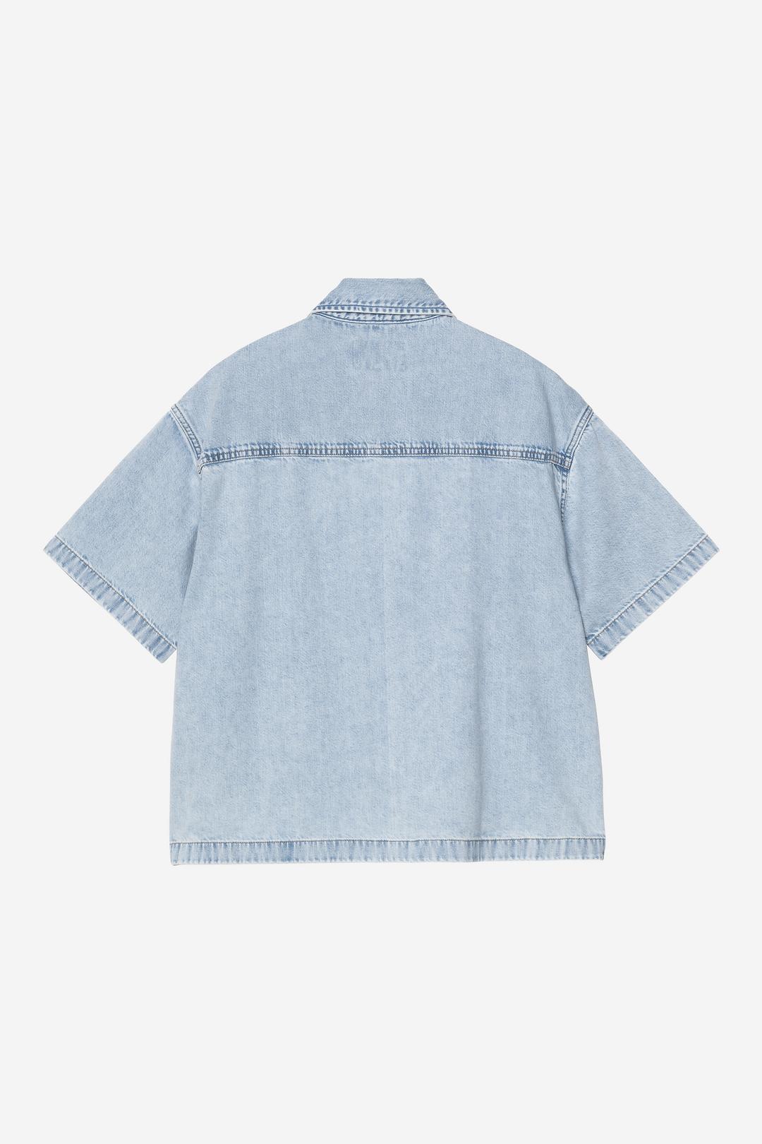 W' S/S Lovilia Shirt Blue stone bleached