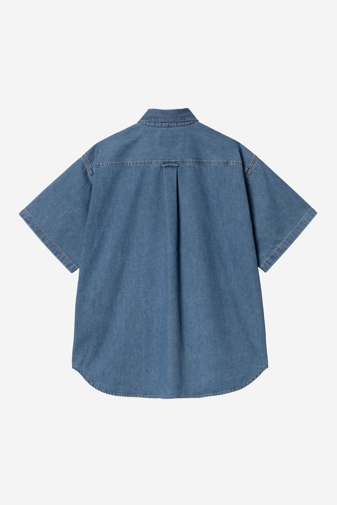 S/S Lucas Shirt Blue stone washed