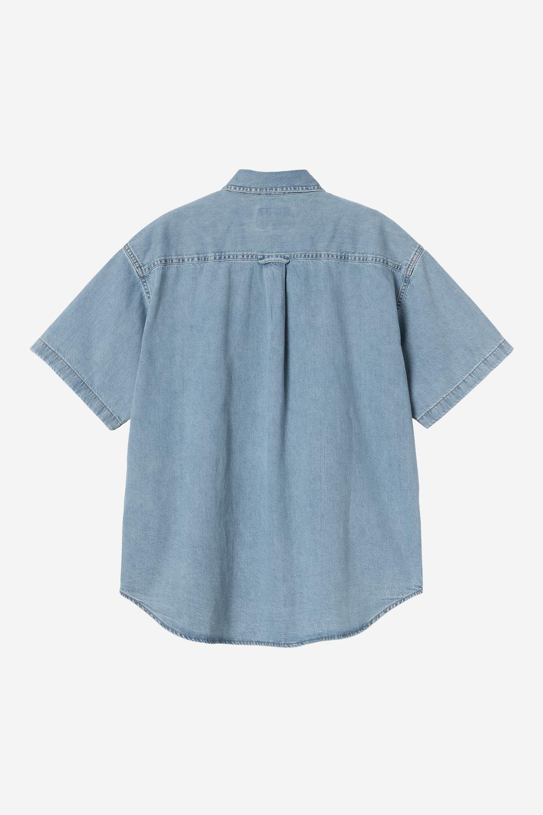 S/S Lucas Shirt Blue bleached