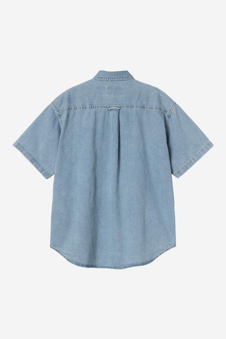 S/S Lucas Shirt Blue bleached