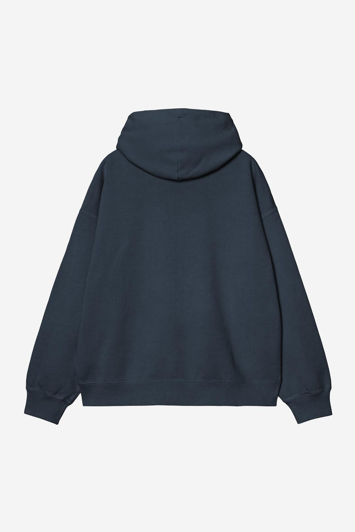 Hooded Benton Sweat Jacket Carbon garment dyed