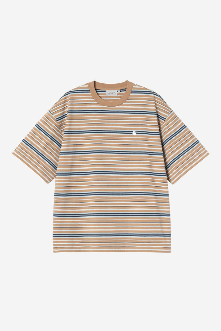 S/S Zane T-Shirt Zane Stripe, Peanut