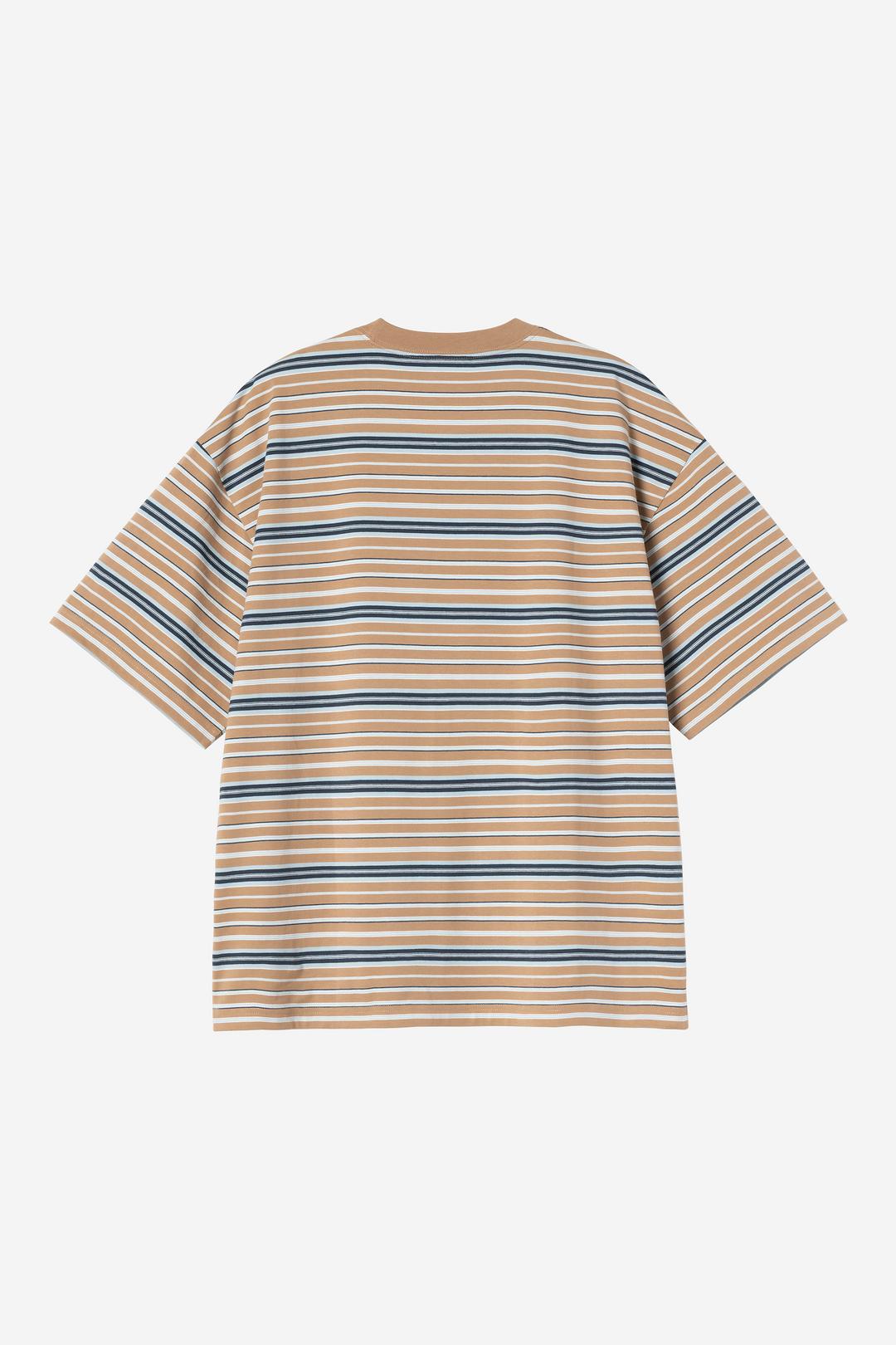S/S Zane T-Shirt Zane Stripe, Peanut