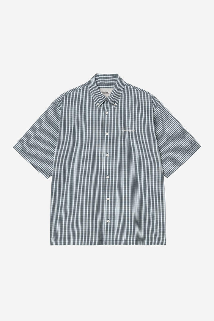 S/S Groff Shirt Groff Check, Blue River