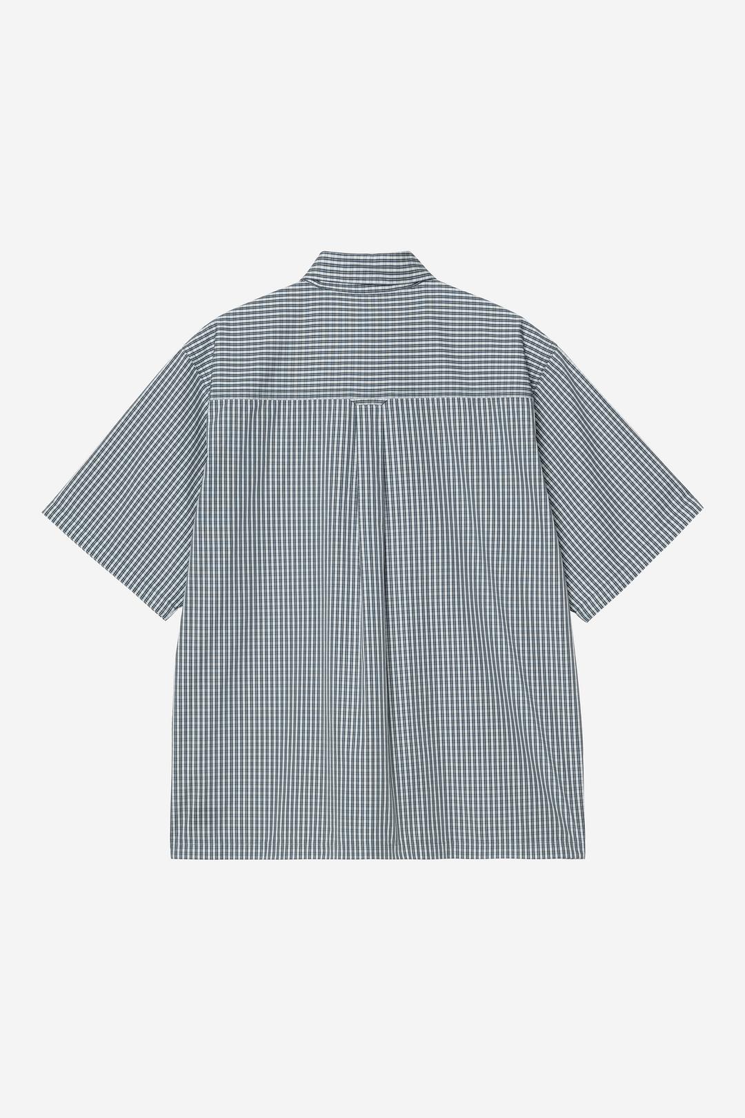 S/S Groff Shirt Groff Check, Blue River