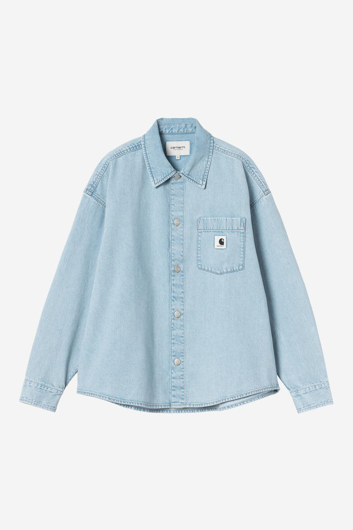 W' Alta Shirt Jac - Blue stone bleached