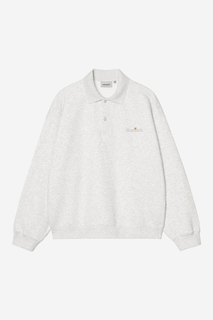 WIP Label Polo Sweat Ash Heather