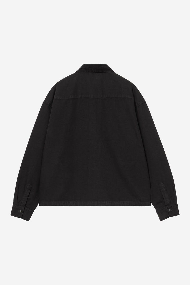 Prescott Shirt Jac - Black / Black garment dyed