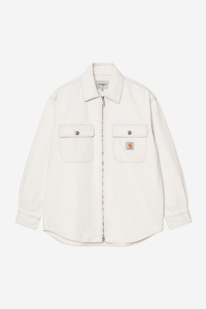Mercer Shirt Jac Mercer Stripe, Graphite / bleached