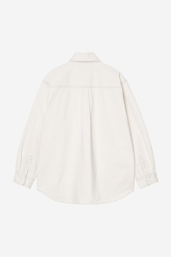 Mercer Shirt Jac Mercer Stripe, Graphite / bleached