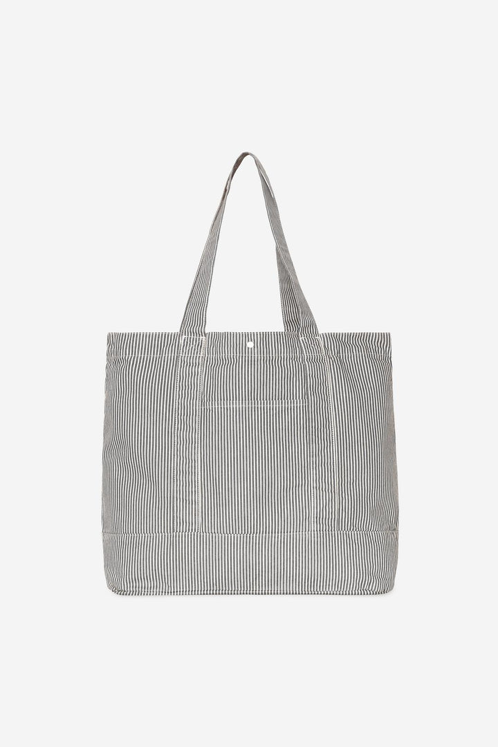 Mercer Tote Bag Mercer Stripe, Graphite / bleached