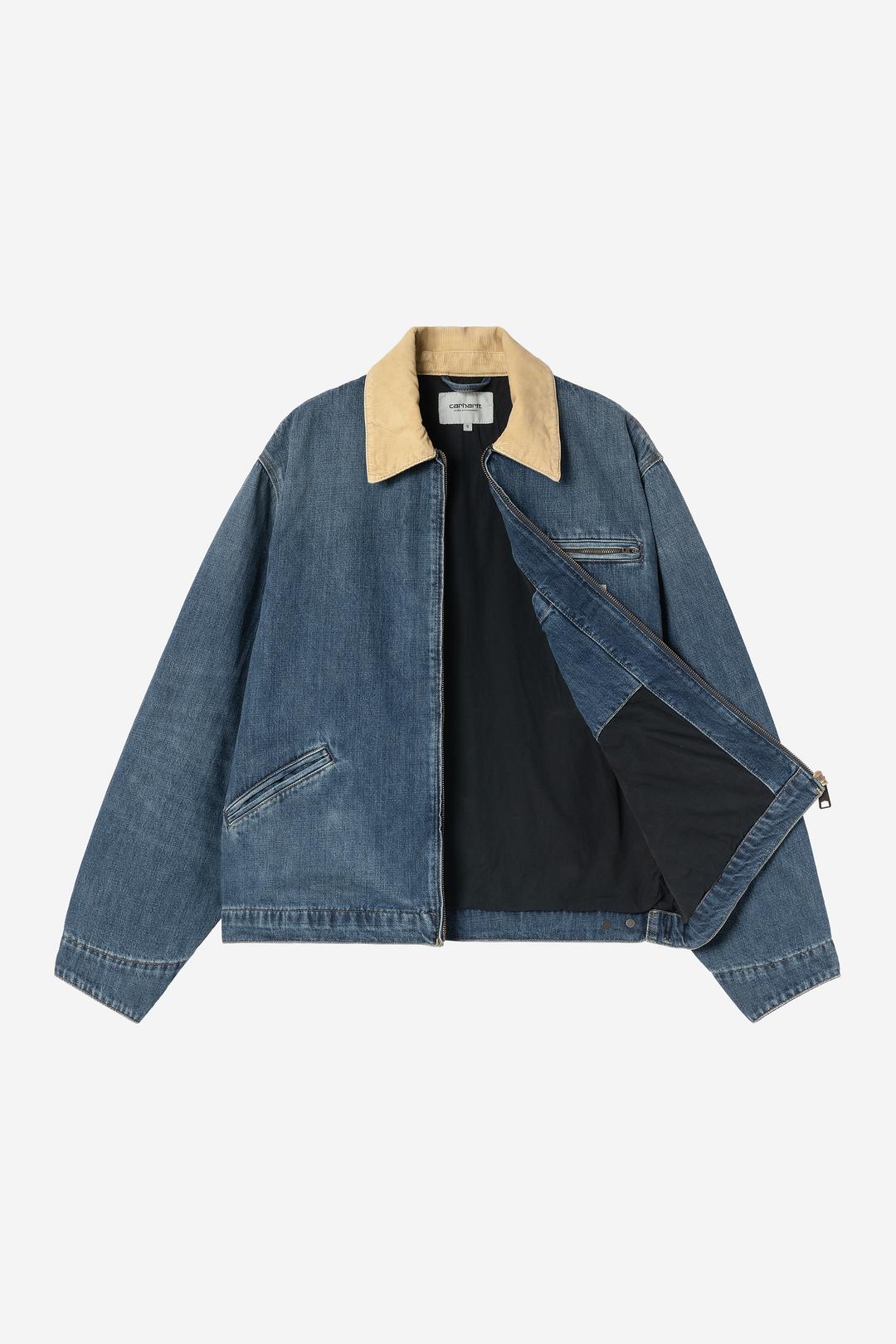OG Detroit Jacket Blue / Dusty H Brown dark used wash