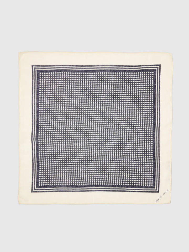 SLHHELMUT LANO BANDANA - egret