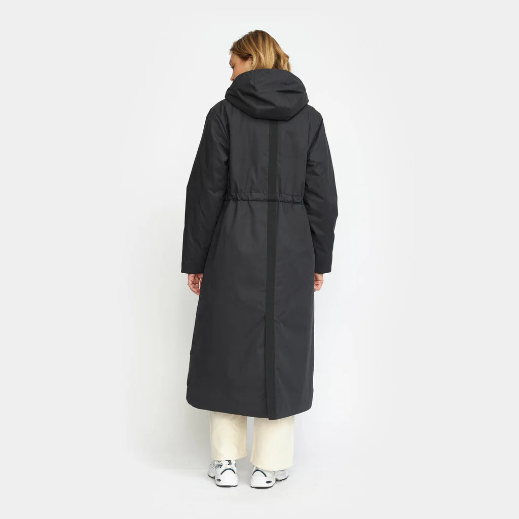 Long Parka Coat - black