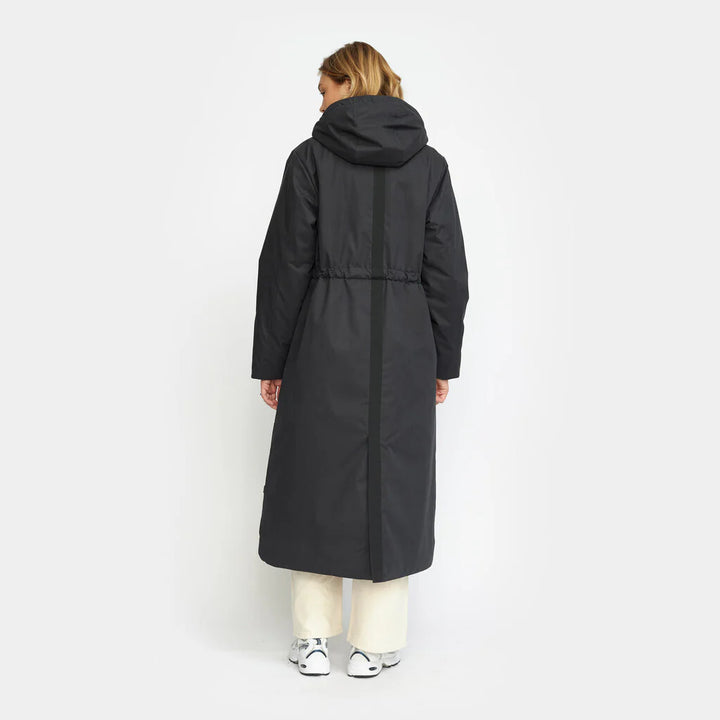 Long Parka Coat - black