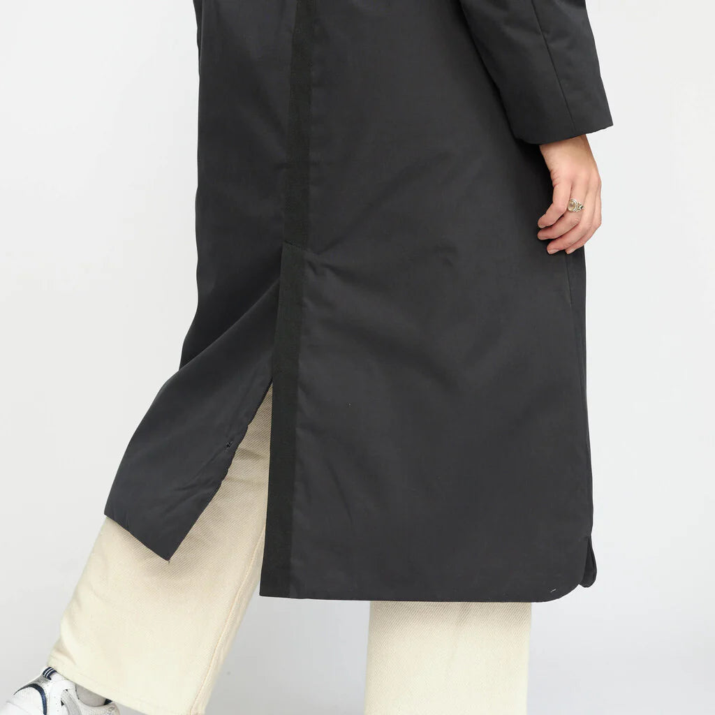 Long Parka Coat - black