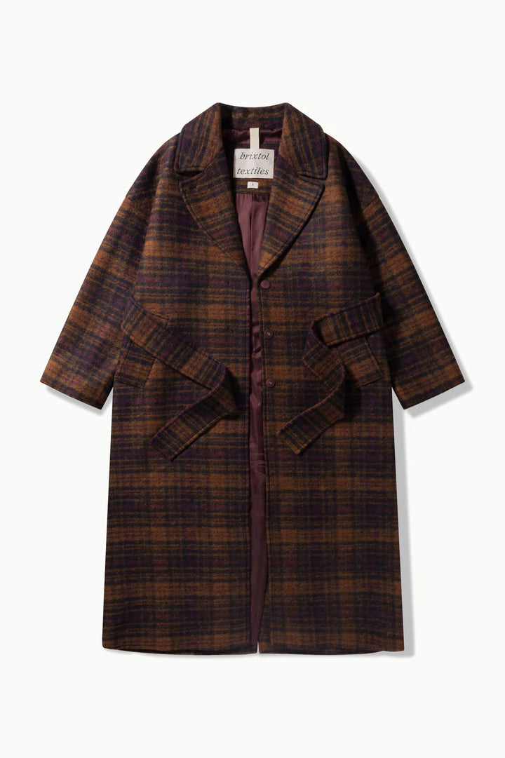 Odette - orange/navy check