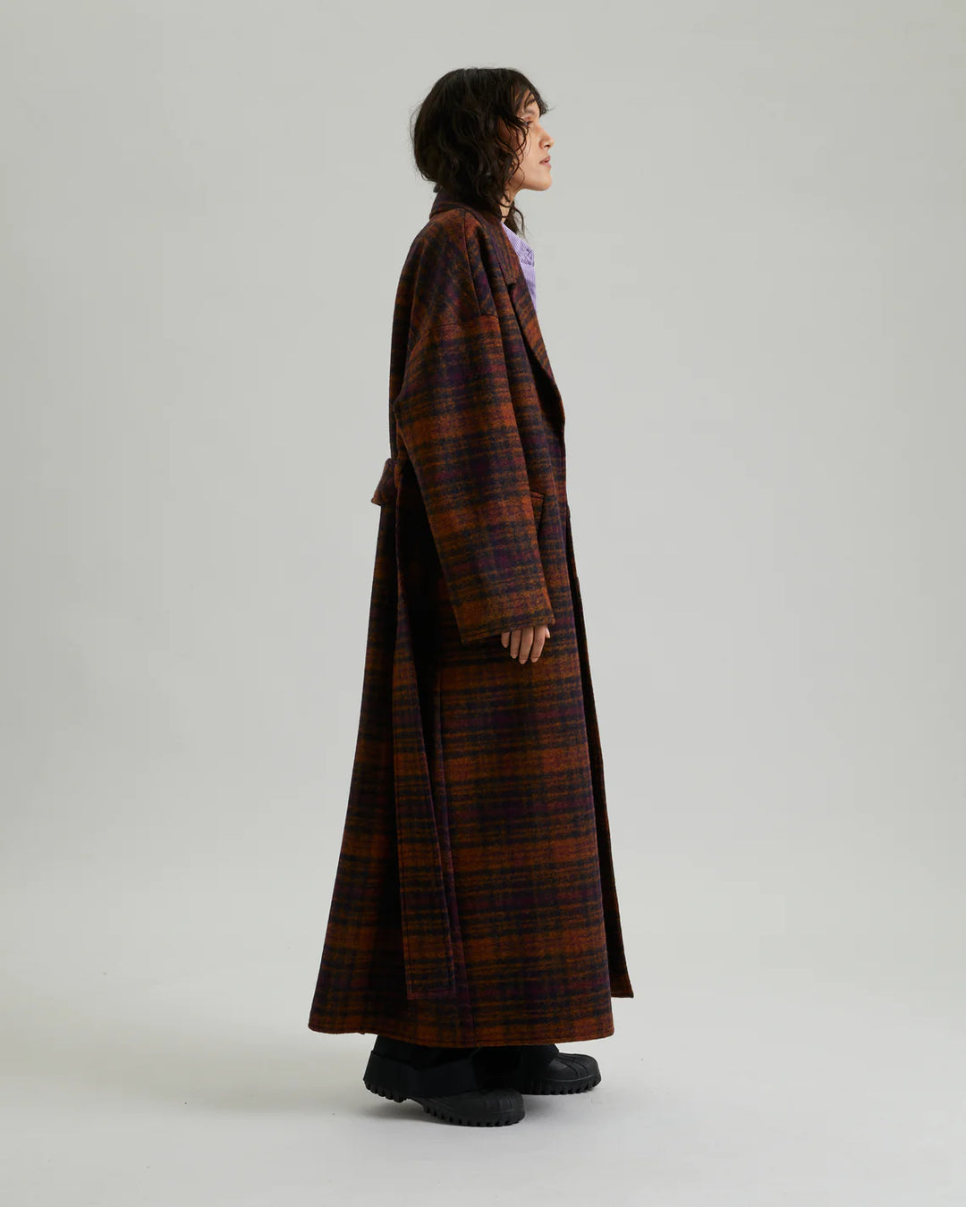 Odette - orange/navy check