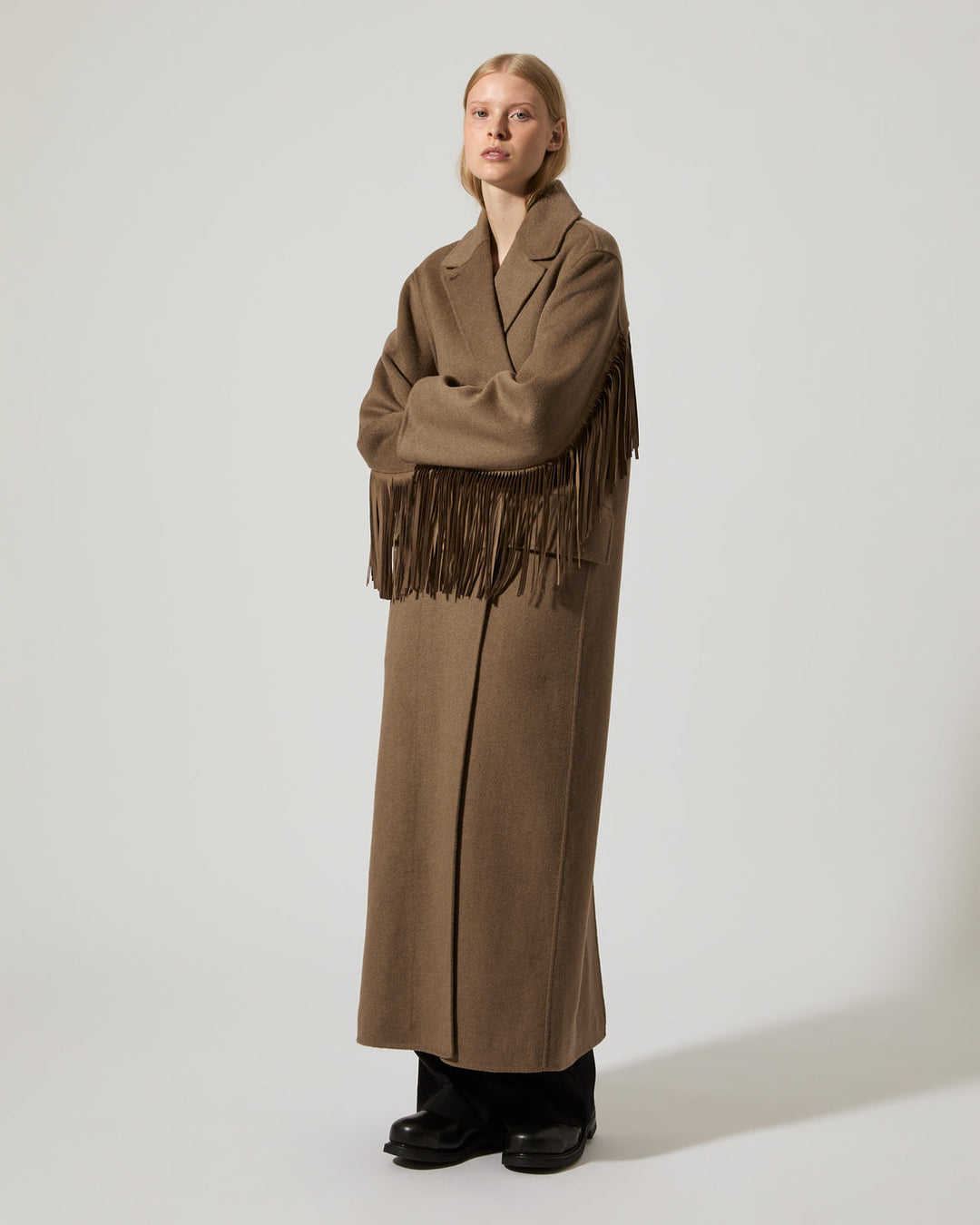 Olivia Fringes  - Taupe