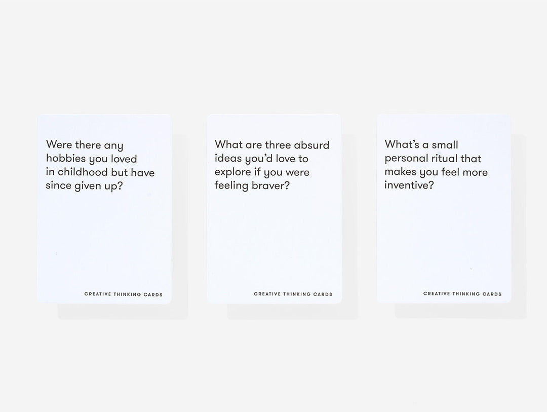 CREATIVE THINKING CARDS - Englisches Kartenspiel zur Förderung von Fantasie, Erfindungsreichtum & Spielfreude | The School of Life
