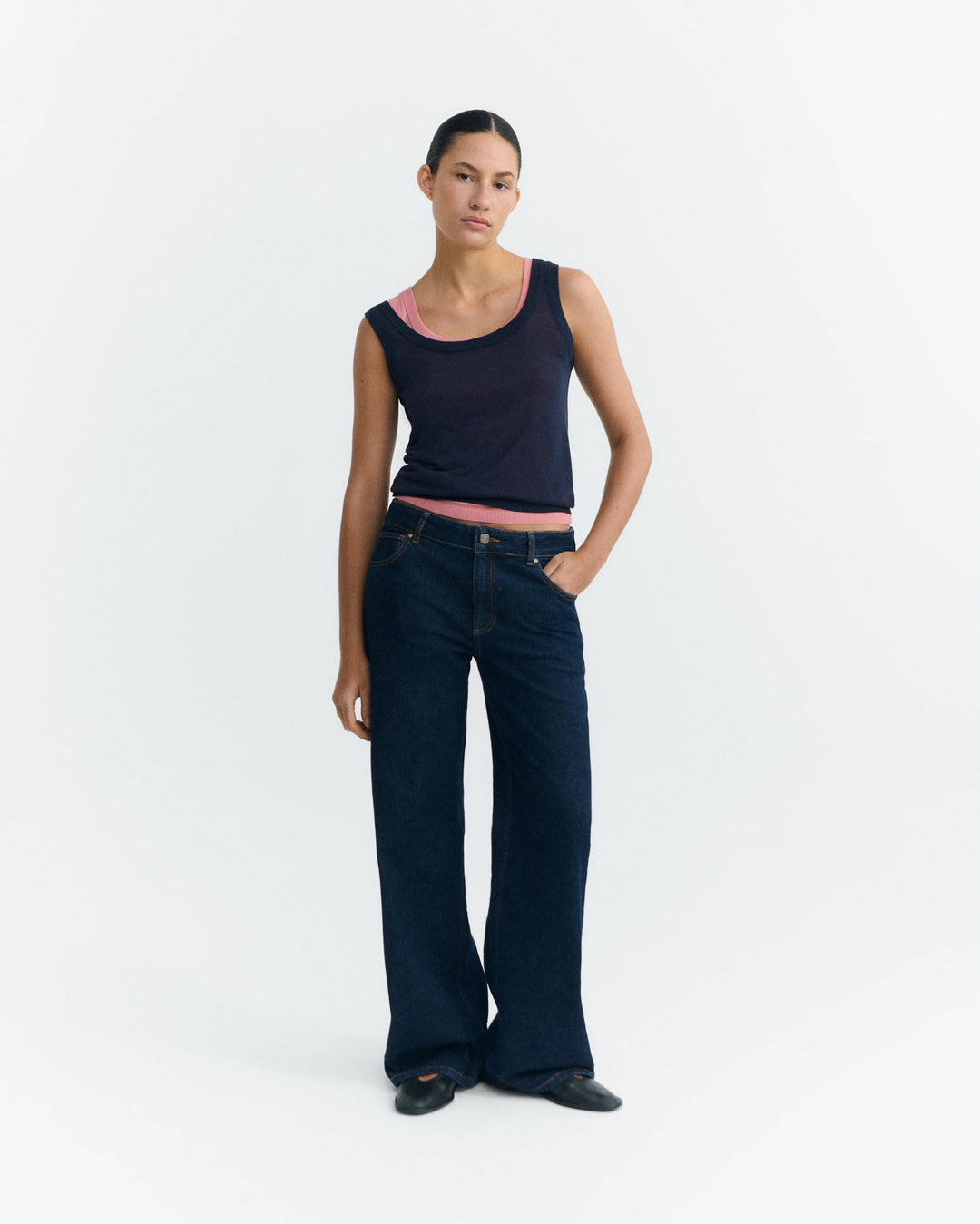 NOCTA KNITTED TOP - NAVY