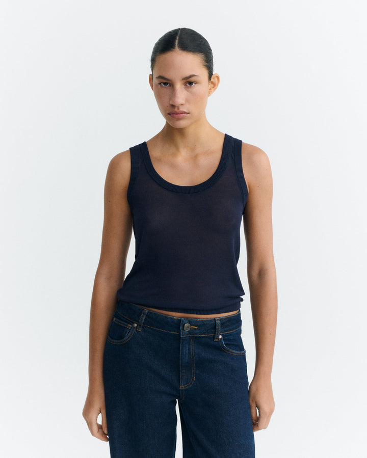 NOCTA KNITTED TOP - NAVY