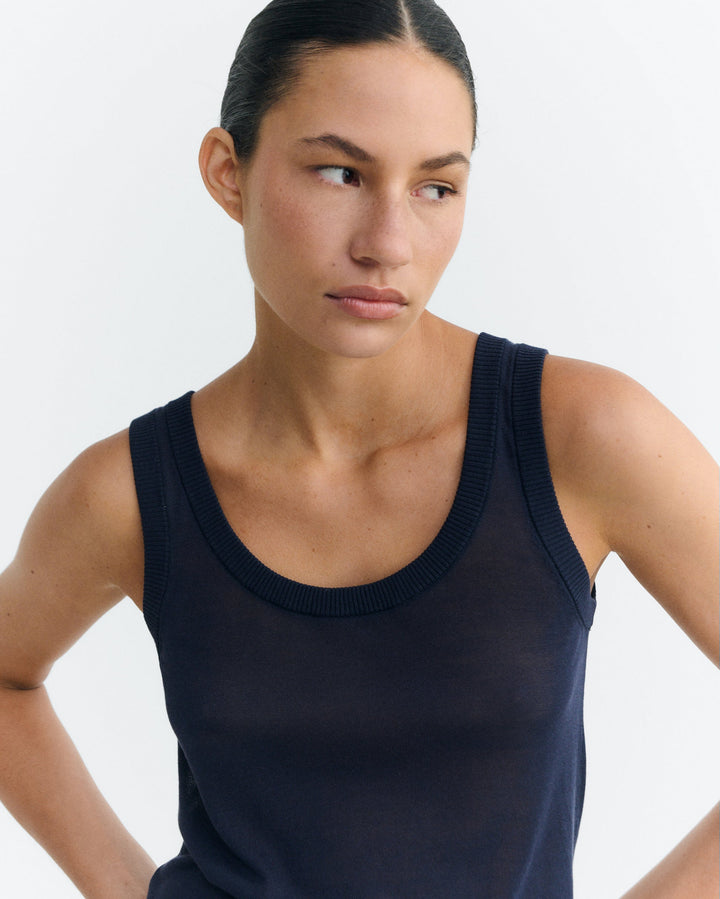 NOCTA KNITTED TOP - NAVY