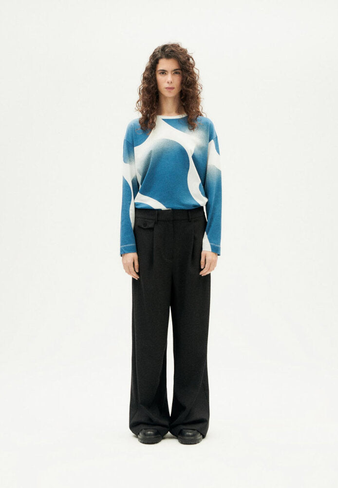 BLACK PAT PANTS