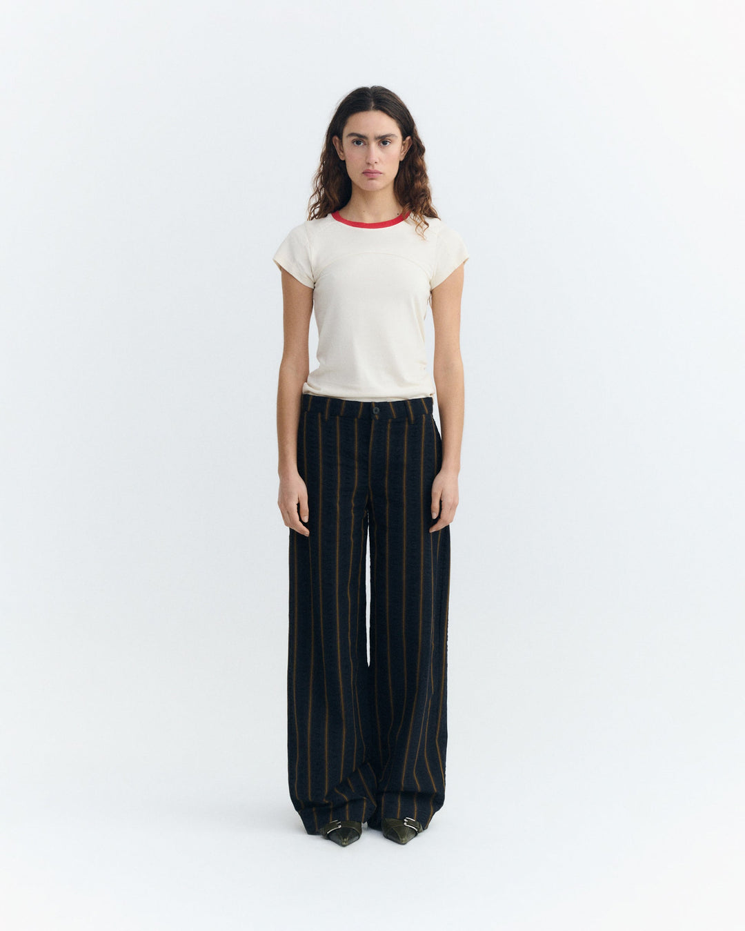 SERENA PANTS - PORTBOU SEERSUCKER