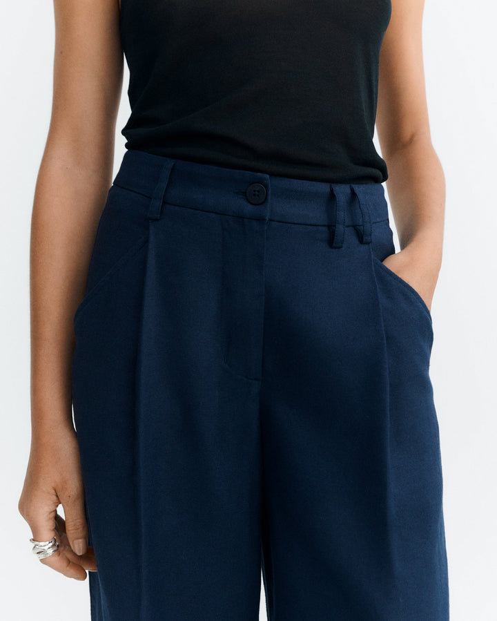 HEMP MOLLY PANTS - NAVY