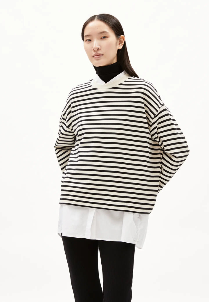 FRANKAA MAARLEN STRIPE - undyed black