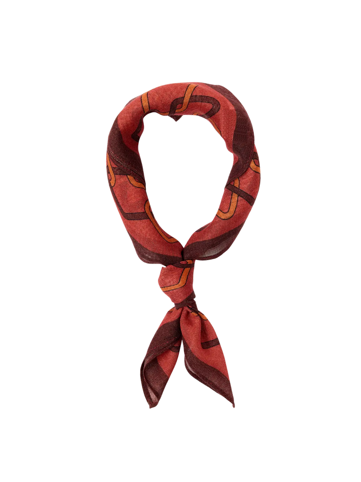 SLHHELMUT LANO BANDANA - etruscan red