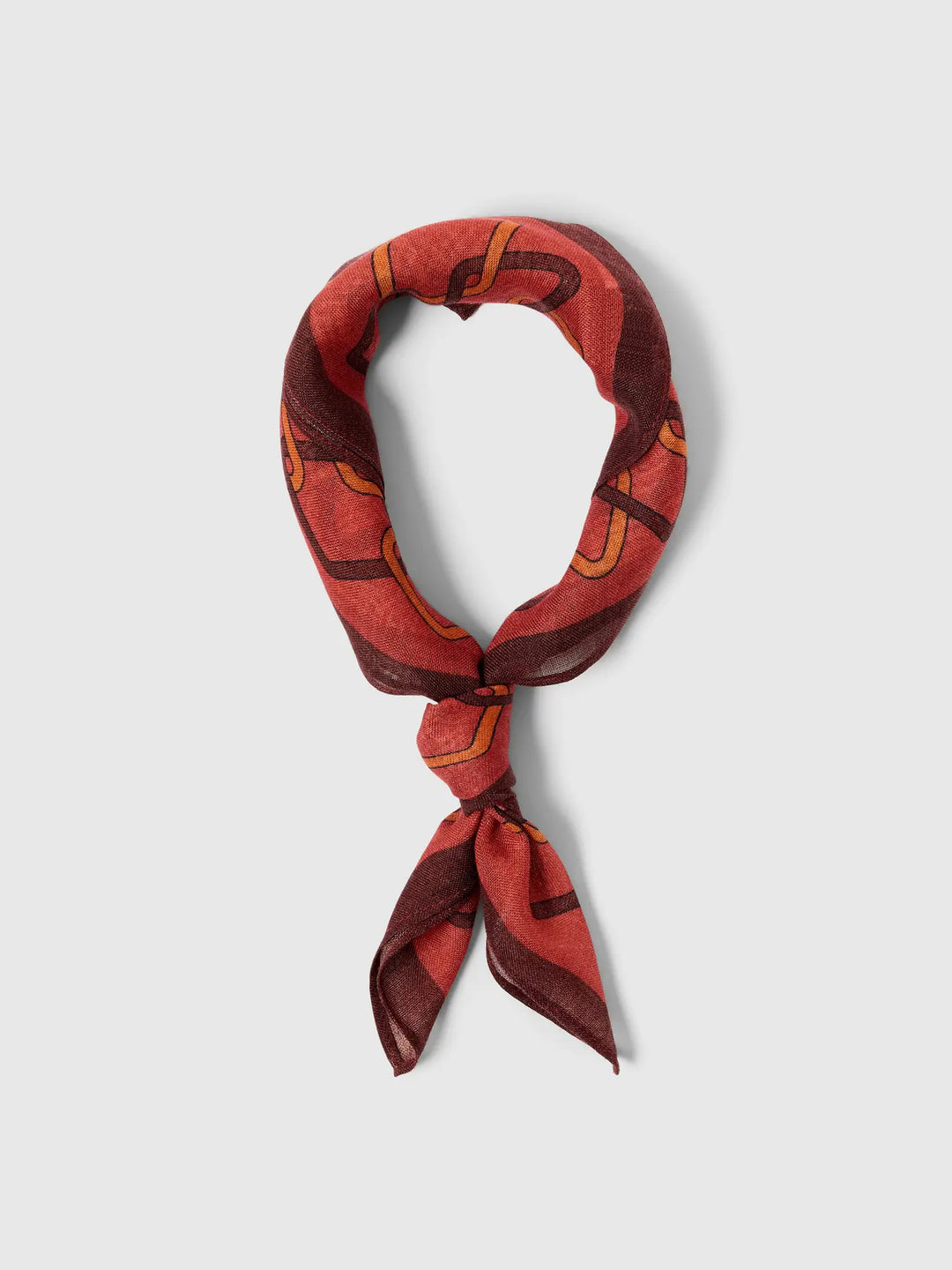 SLHHELMUT LANO BANDANA - etruscan red