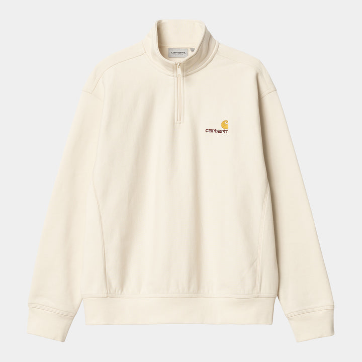 Half Zip American Script - Natural