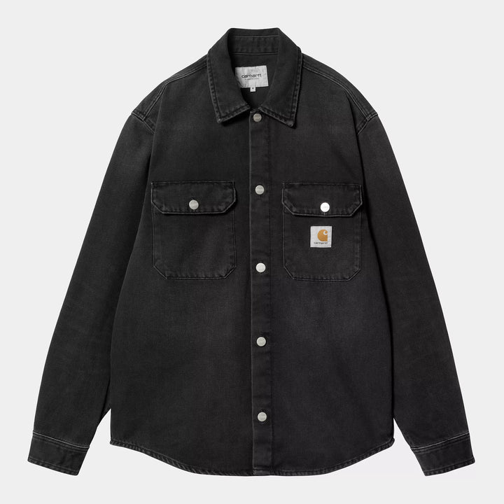 Harvey Shirt Jac - Black dark used wash